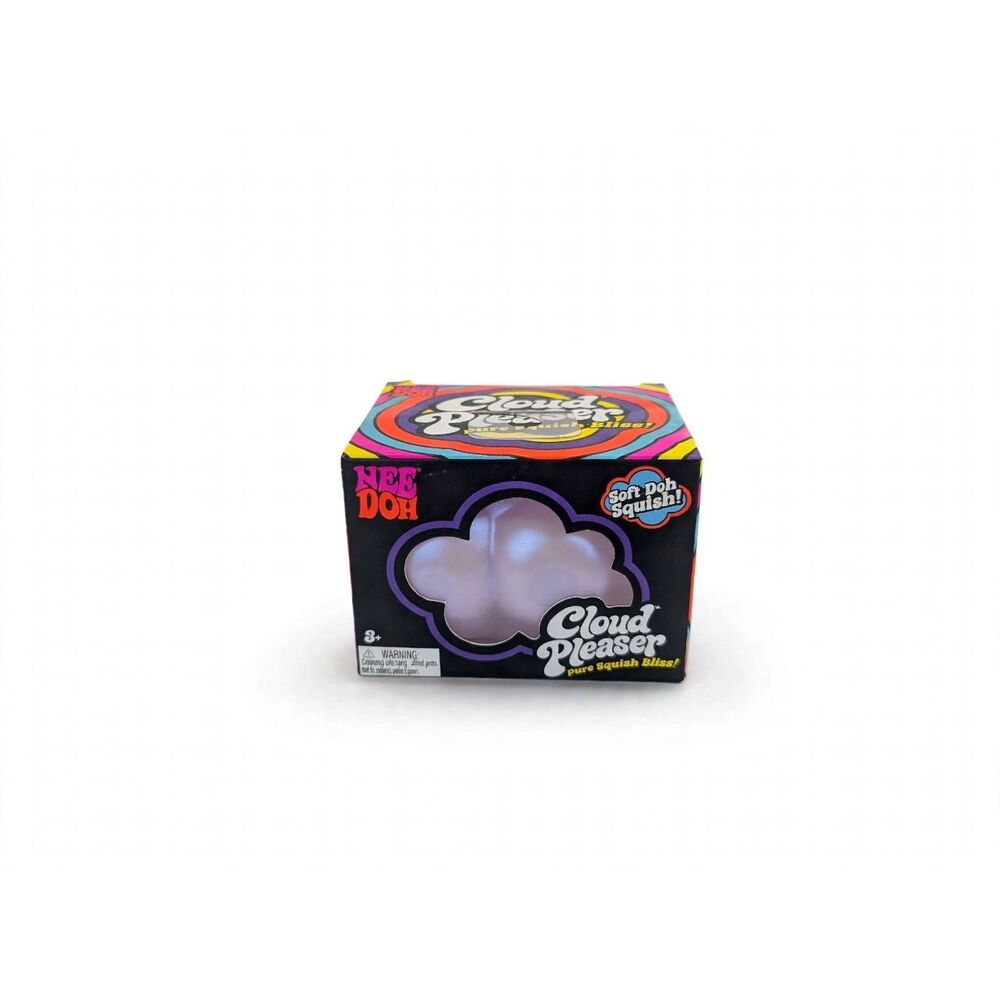 Schylling NeeDoh Cloud Pleaser Shimmer Purple Doh Squish Sensory Stress Toy NIB